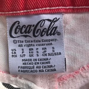 Coca Cola Shorts - Coca Cola High Waist Jean Shorts Coca Cola Shorts - Coca Cola High Waist Jean Shorts